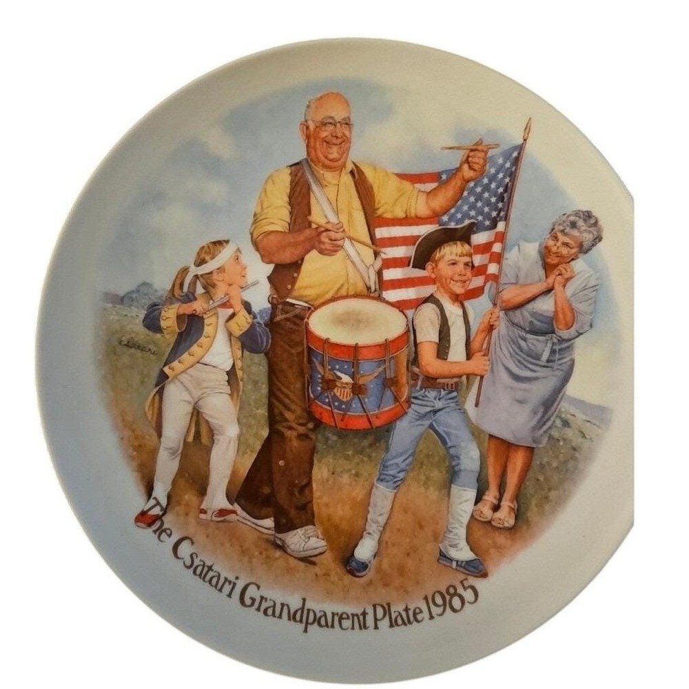 Csatari‎ Grandparent Vintage Plate 1985 Limited Edition Collectors Plate